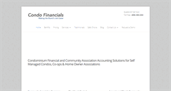 Desktop Screenshot of condo-financials.com