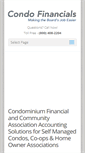 Mobile Screenshot of condo-financials.com